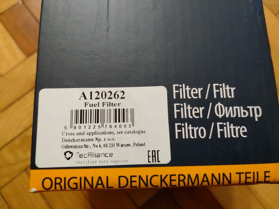 Filtr paliwa A120262