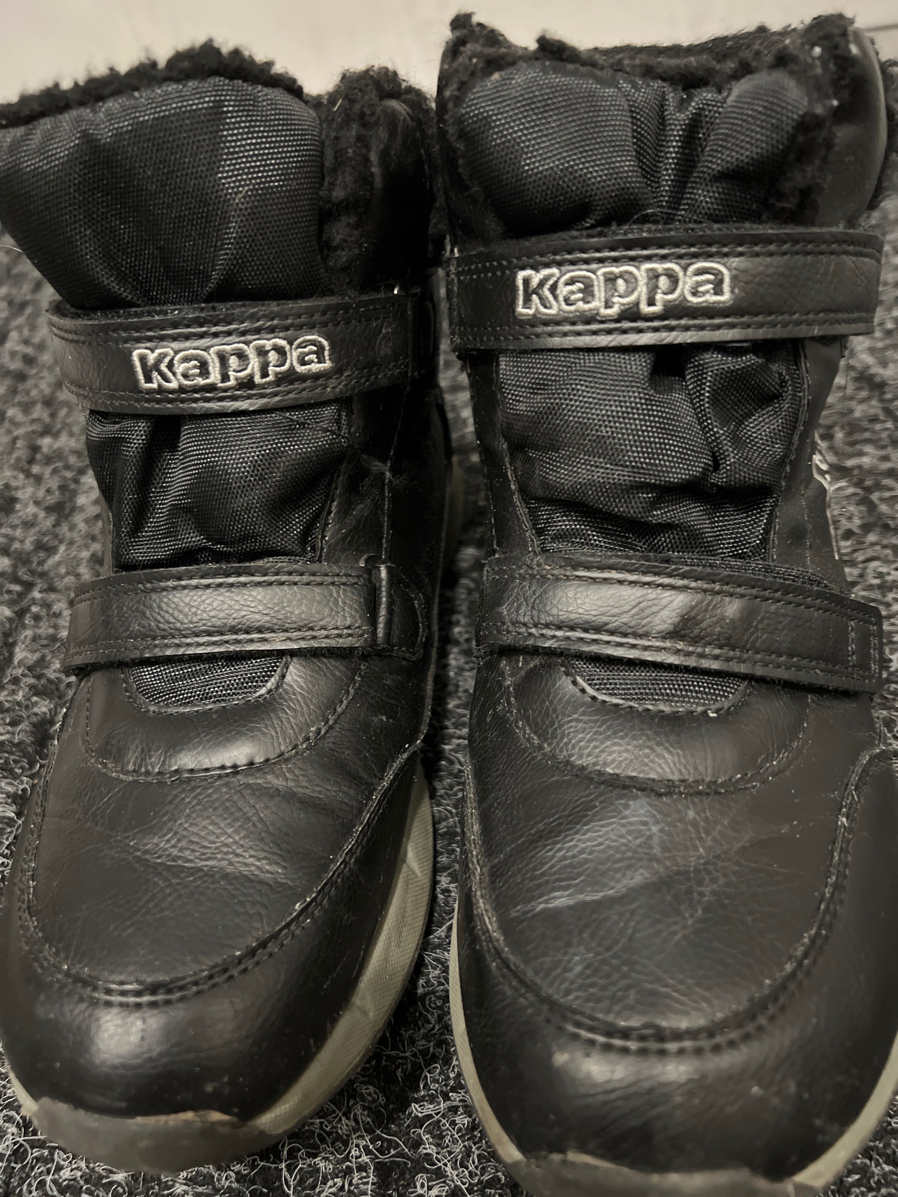 Buty śniegowce czarne, zapinana na rzep, roz.39