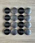 Conjunto 4 Centros Jantes Audi 56mm 60mm 61mm 65mm 68mm 69mm 77mm