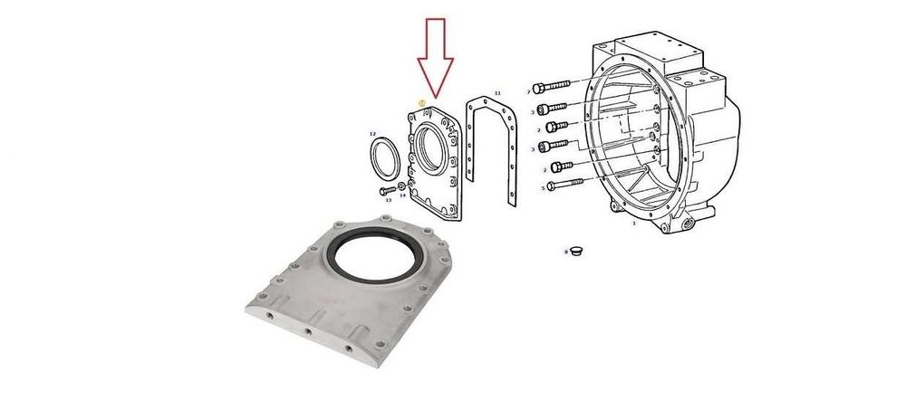 Pokrywa Obudowy Wału Tył Fendt