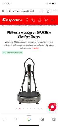 Platforma wibracyjna VibroGym Charles - praktycznie nie używany