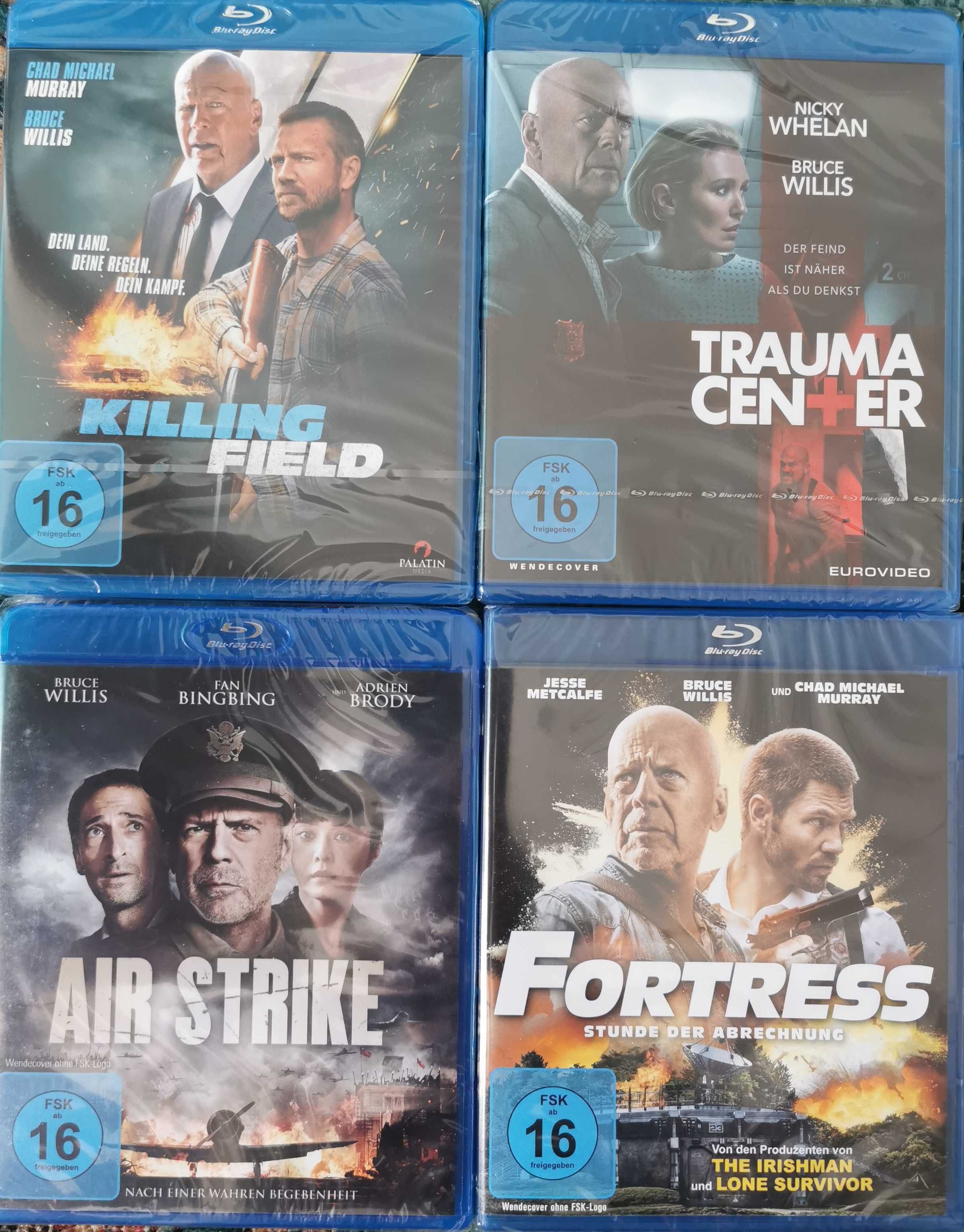 4 x Blu-ray w folii z Brucem Willisem nie wydane w Polsce