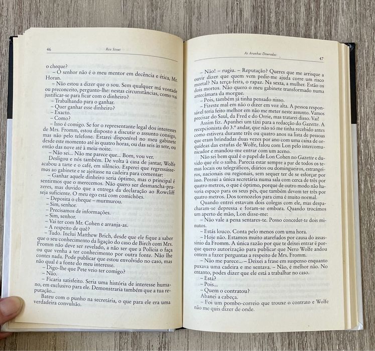 Livro: "As aranhas douradas", de Rex Stout