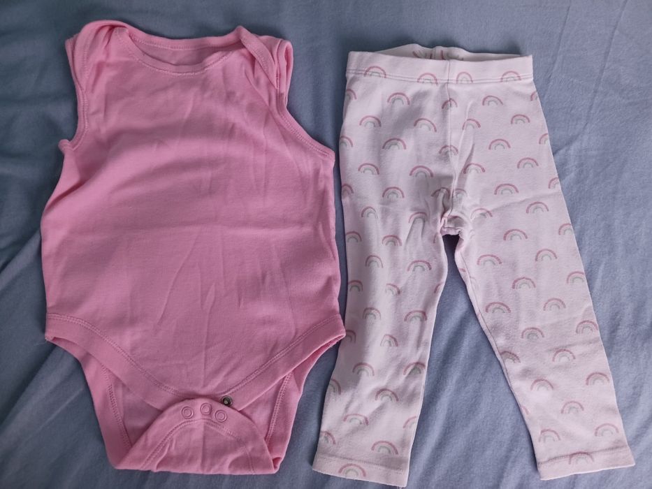 Body i legginsy dziewczynka r.74/80