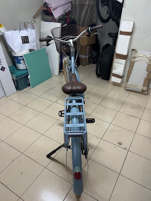 Bicicleta Elops azul estilo pasteleira