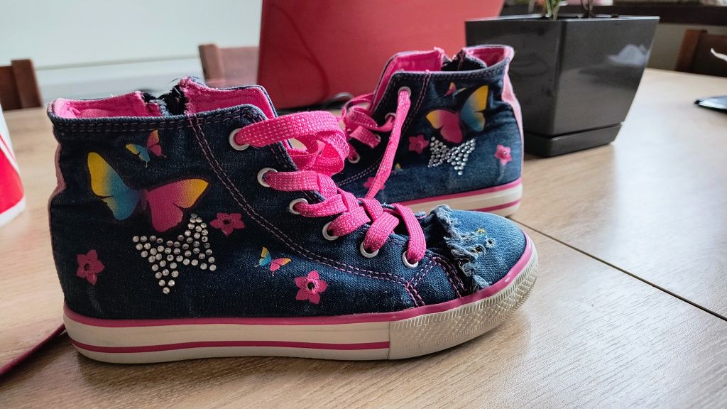 Dżinsowe wyższe trampki Dunnes 33