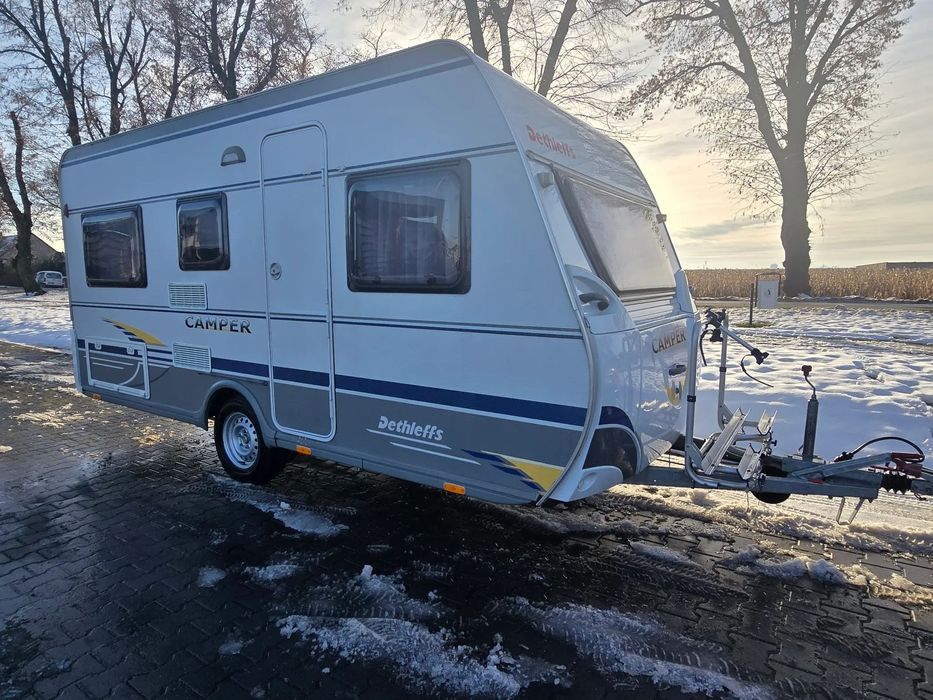 Dethleffs CAMPER  DETHLEFFS CAMPER kompaktowa 4 osobowa przyczepa w świetnym stanie!