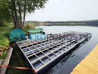 Platforma pod houseboat, pływający domek, platforma pływająca 10x4m