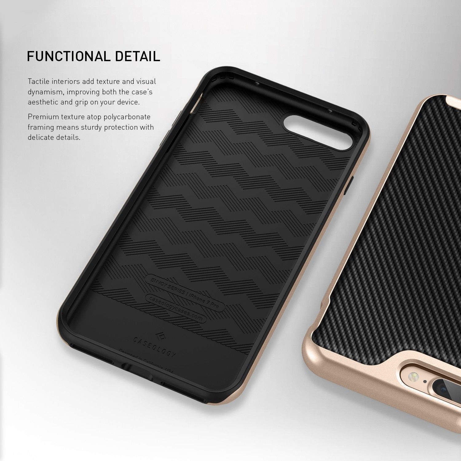 Etui Caseology iPhone 7 Plus / 8 Plus Envoy Carbon Fiber Black