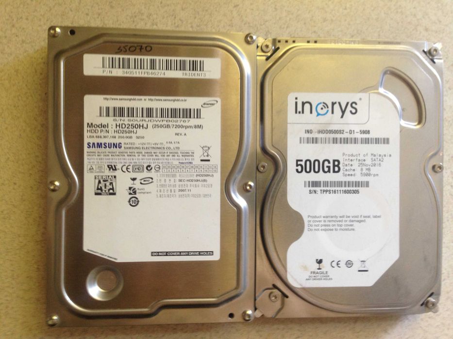 Жесткий диск, винчестер, HDD для ПК и Ноутбука Sata