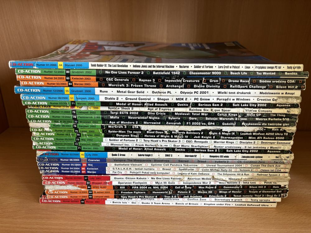 CD-Action numery z lat 1999- 2004