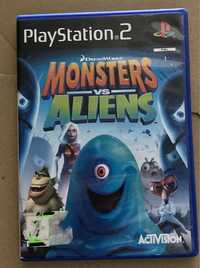 Jogo Monsters vs Aliens para ps2