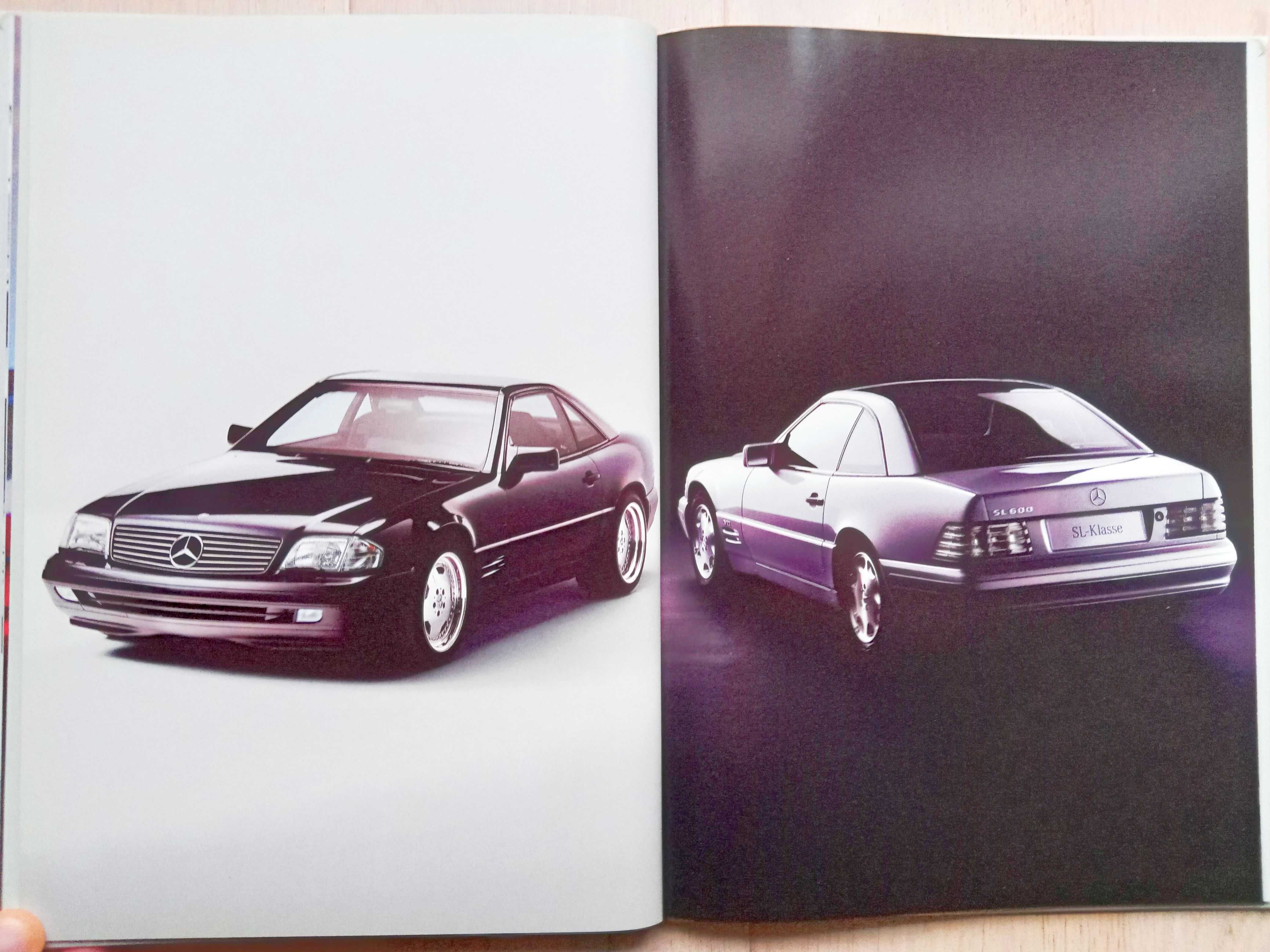 Mercedes SL ( R129 ) 1996 HARD COVER prospekt 62 str., stan BDB