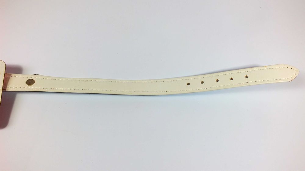 Obroża dla psa CAMON skórzana 48cm x 2cm jasna niebieska - NOWA