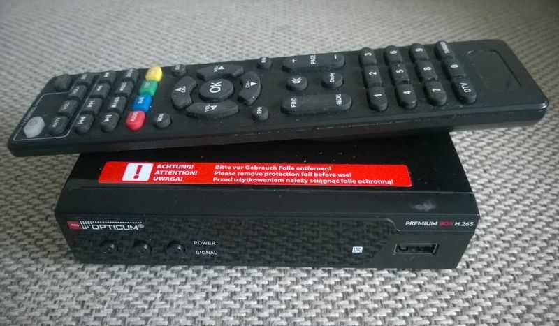 Dekoder Tuner Opticum Premium Box H265 DVB-T2 HEVC JAK NOWY