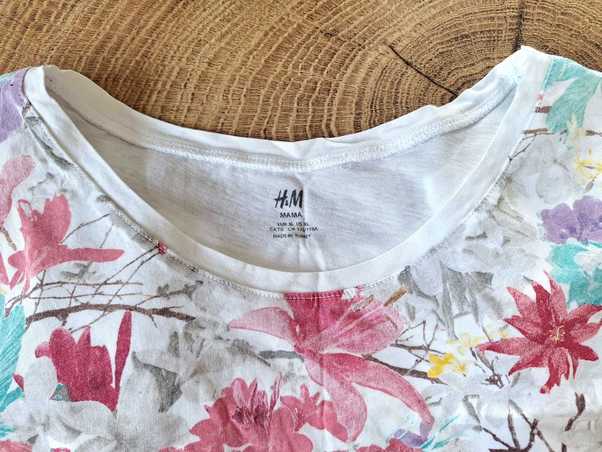 T-shirt Koszulka H&M Mama na ciążę ciążowa XL