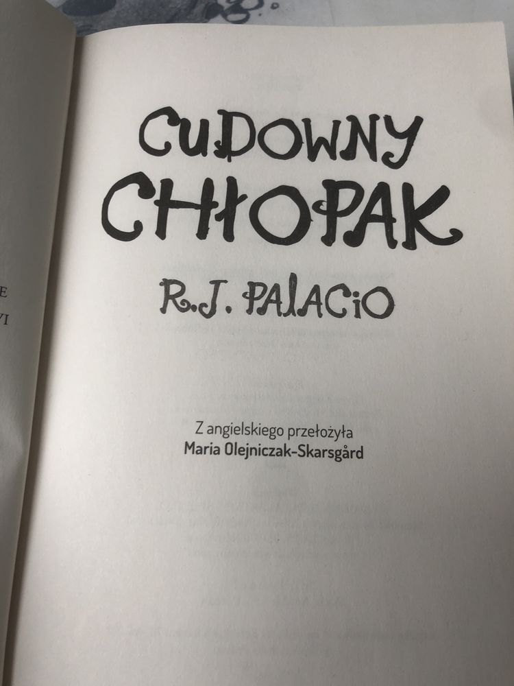 Książka Cudowny Chłopak R.J Palacio