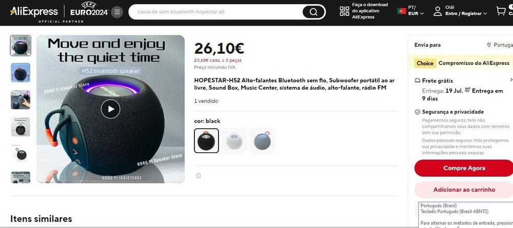 Alto-falantes Bluetooth sem fio HOPESTAR-H52