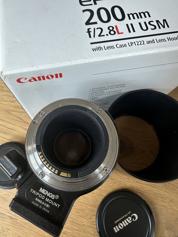 Obiektyw Canon EF 200/2.8L II USM z uchwytem do statywu
