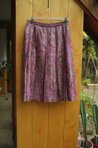 ekskluzywna plisowana spódnica midi BODY by Victoria żakardowa