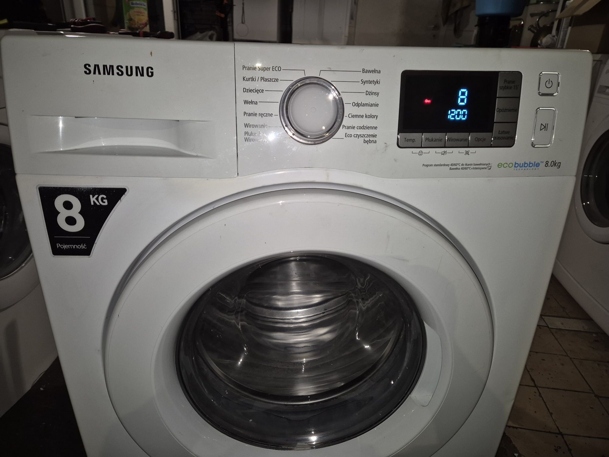 Pralka Samsung WF80F5E3W2W sprawna oraz Bosch max 7sprawna