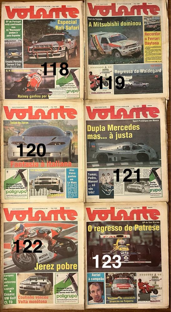 Vendo jornais Volante - ano 1990