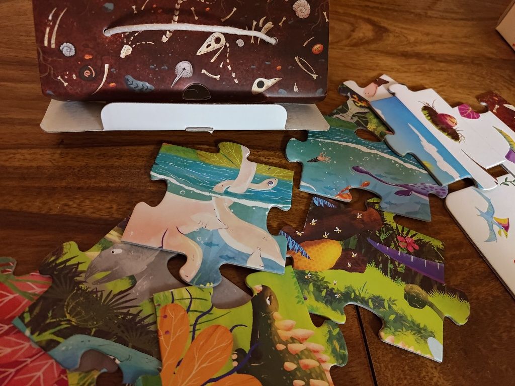 Puzzle obserwacyjne dinozaury Czuczu