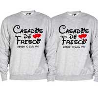 2 Sweatshirts Cinza Casados de Fresco - Oferta de Portes