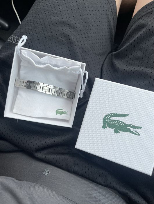 Bransoletka Lacoste srebrna