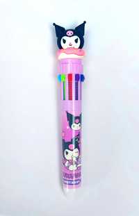 piękny długopis 10 kolorów w 1 Kuromi Sanrio Kawaii Hello Kitty