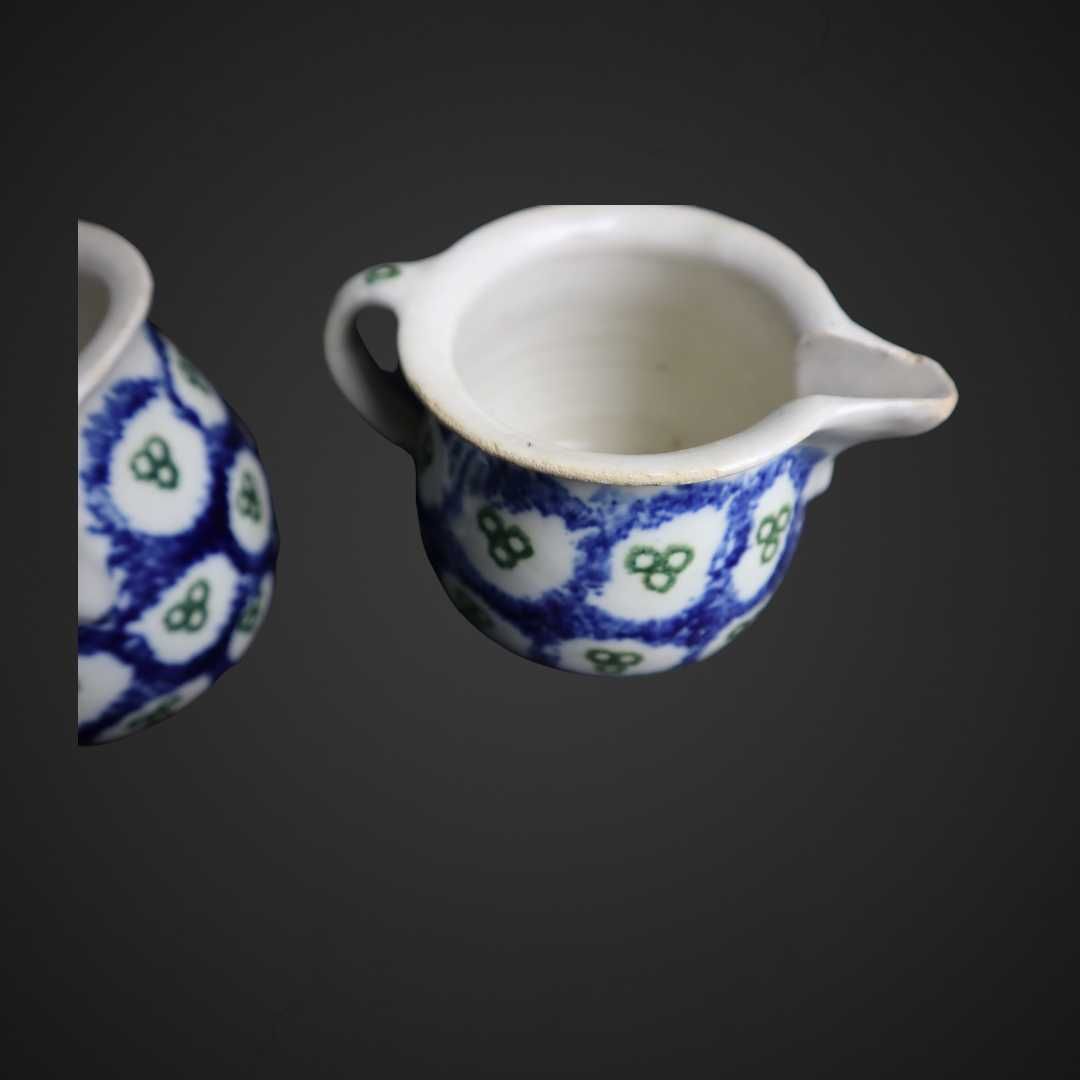 Dzbanki ceramiczne Niemieckie w stylu Bolesławiec B41/041323