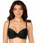 Róża Lagerta Biustonosz Push-Up Czarny R. 75E