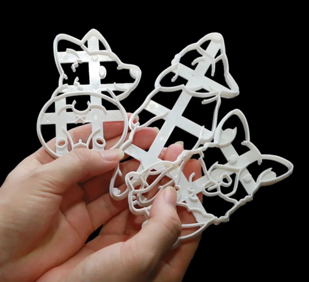 3 nowe duże foremki, wykrawacze ciastek Corgi 3D foremki do ciasteczek