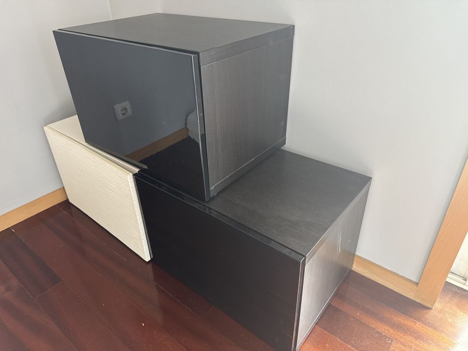 3 modulos de arrumaçao ikea BESTA