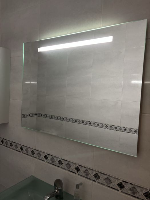 Espelho Wc com luz LED embutida