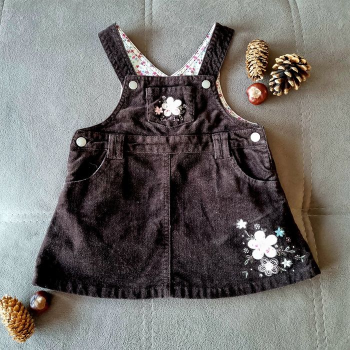 Сарафан вельветовый на малышку 6-12 месяцев