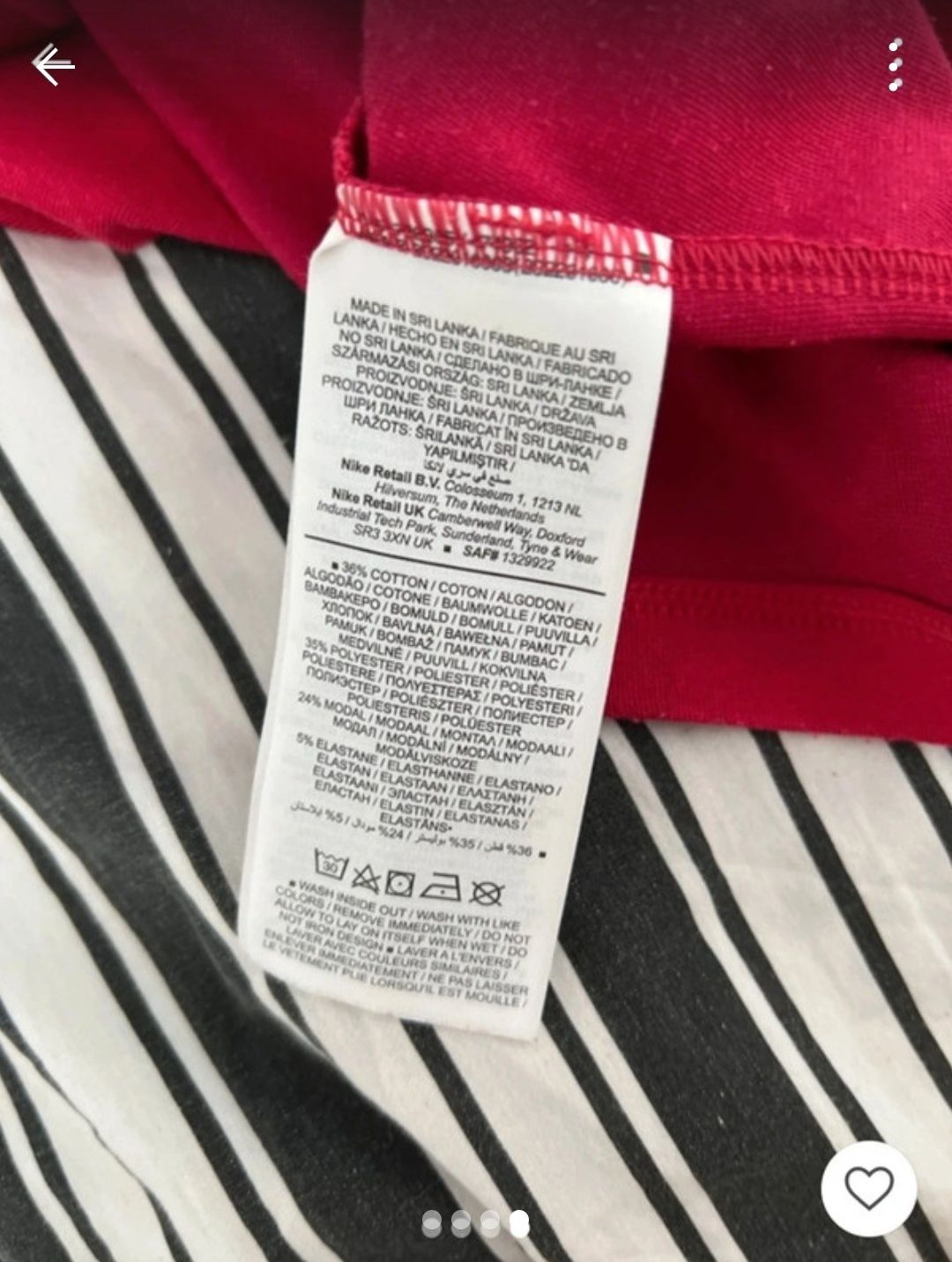 Koszulka top Nike Air czerwona