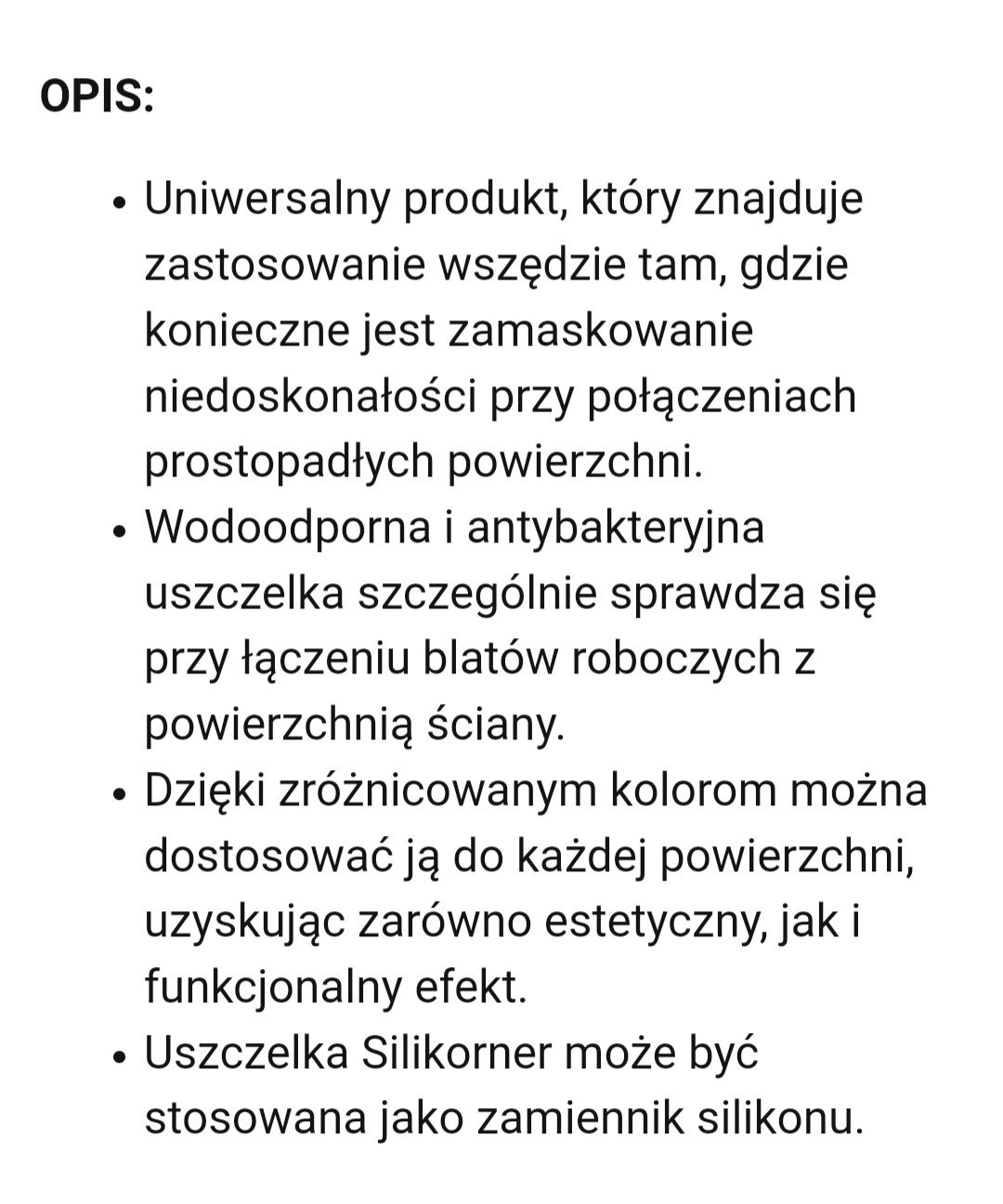 Uniwersalna uszczelka elastyczna silikorner wodoodporna