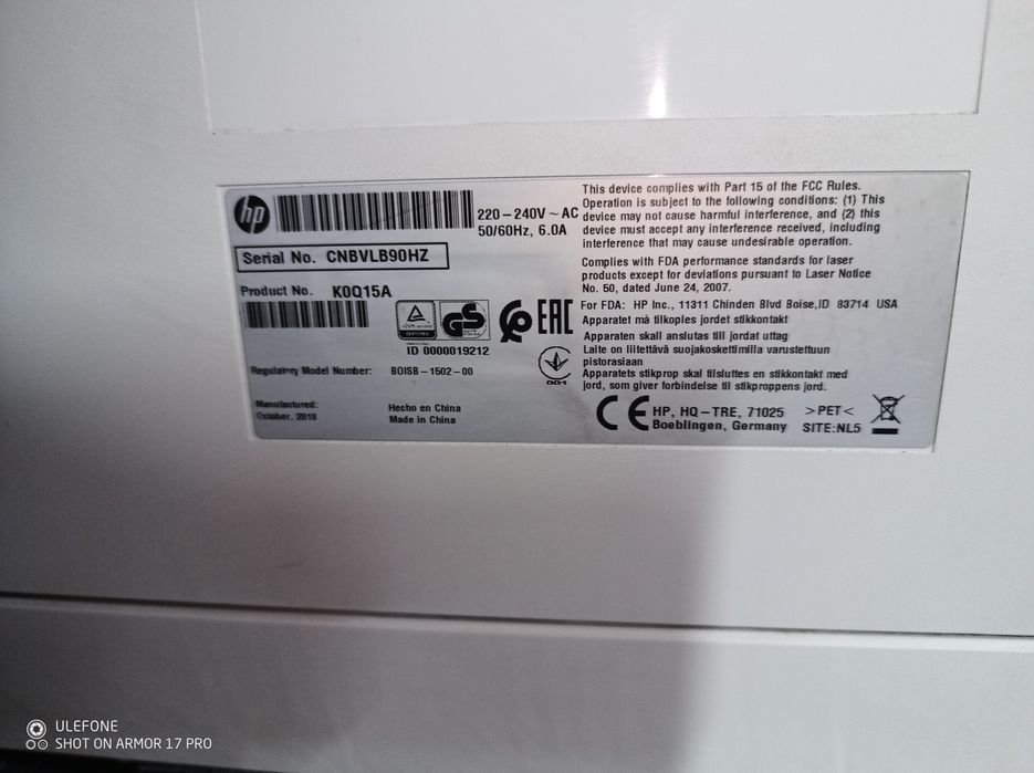 Принтер лазерний монохромний HP LaserJet Enterprise M607dn (K0Q15A)