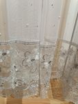 Piękna nowa firana perełki gipiura z cyrkoniami 400x220cm