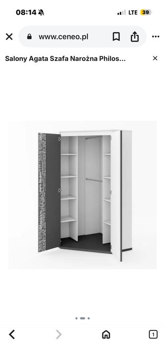 Szafa narożna PHILOSOPHY – Agata Meble