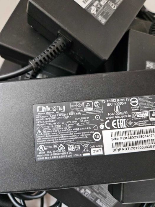 Chicony A18-150P1A 20V 7.5A 150W (7.4*5) pin inside