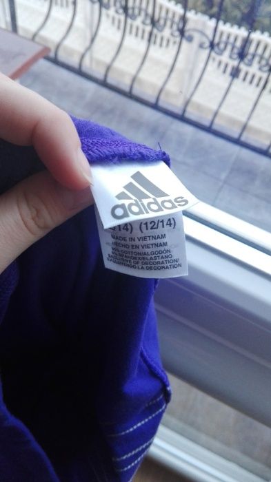 fioletowe markowe legginsy trening treningowe adidas oryginalne s 36