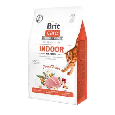 Корм для кошек Brit Care Grain-Free Indoor Anti-stress, 2 кг