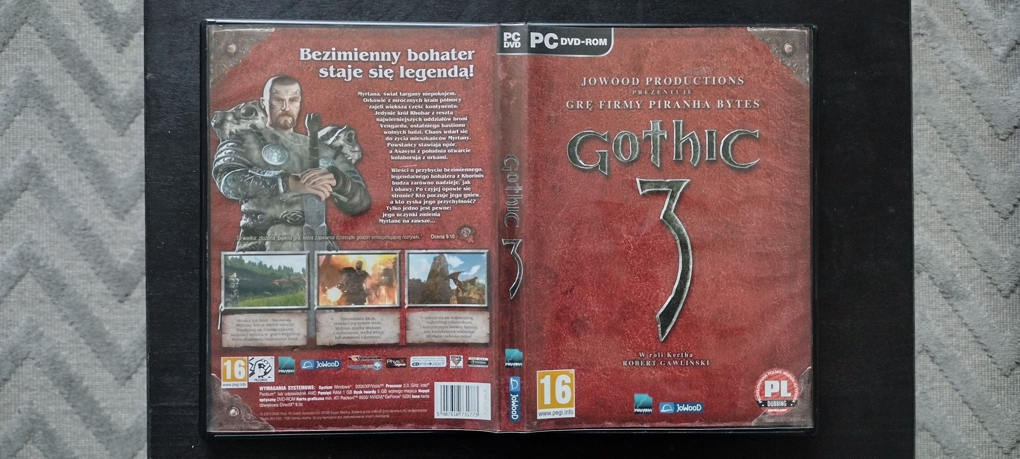 Gothic 3 trzy trójka JoWooD Piranha Byte CD Projekt