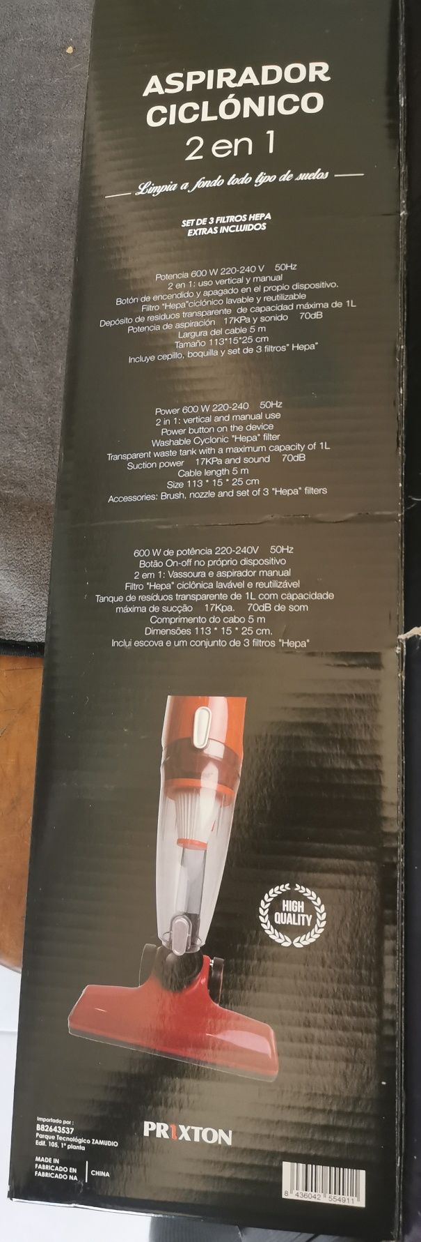 Aspirador de mão ou portátil