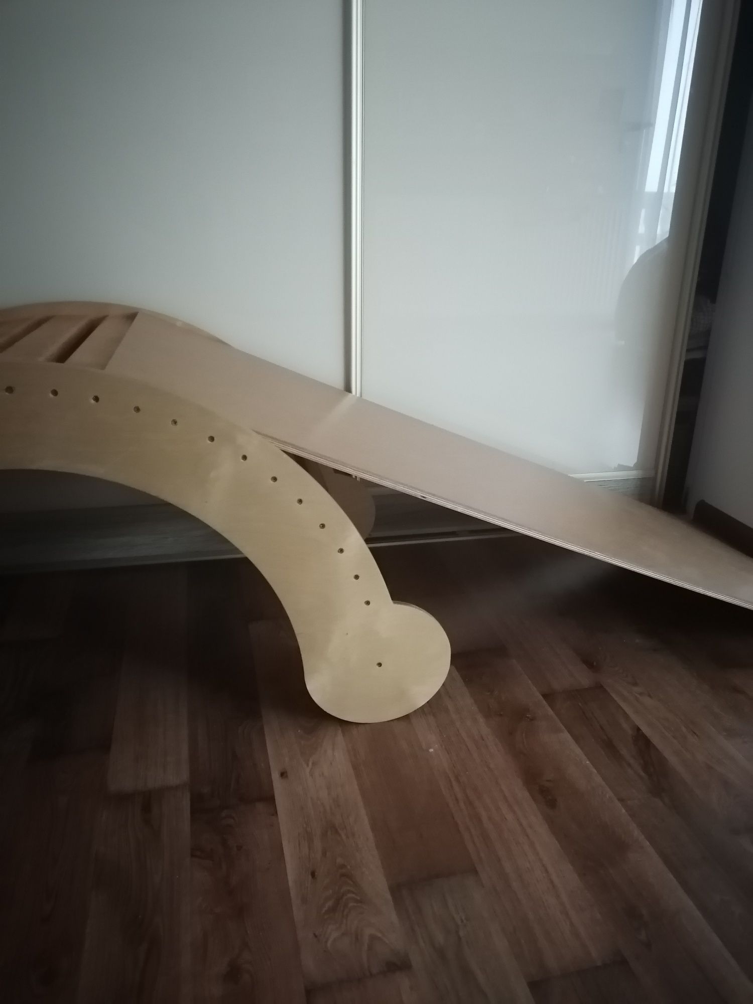 3 częściowy zestaw: bujak, zjezdzalnia, ścianka