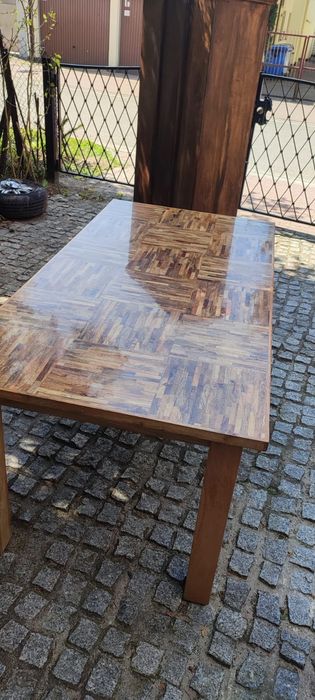 Stół lite drewno palisander teak