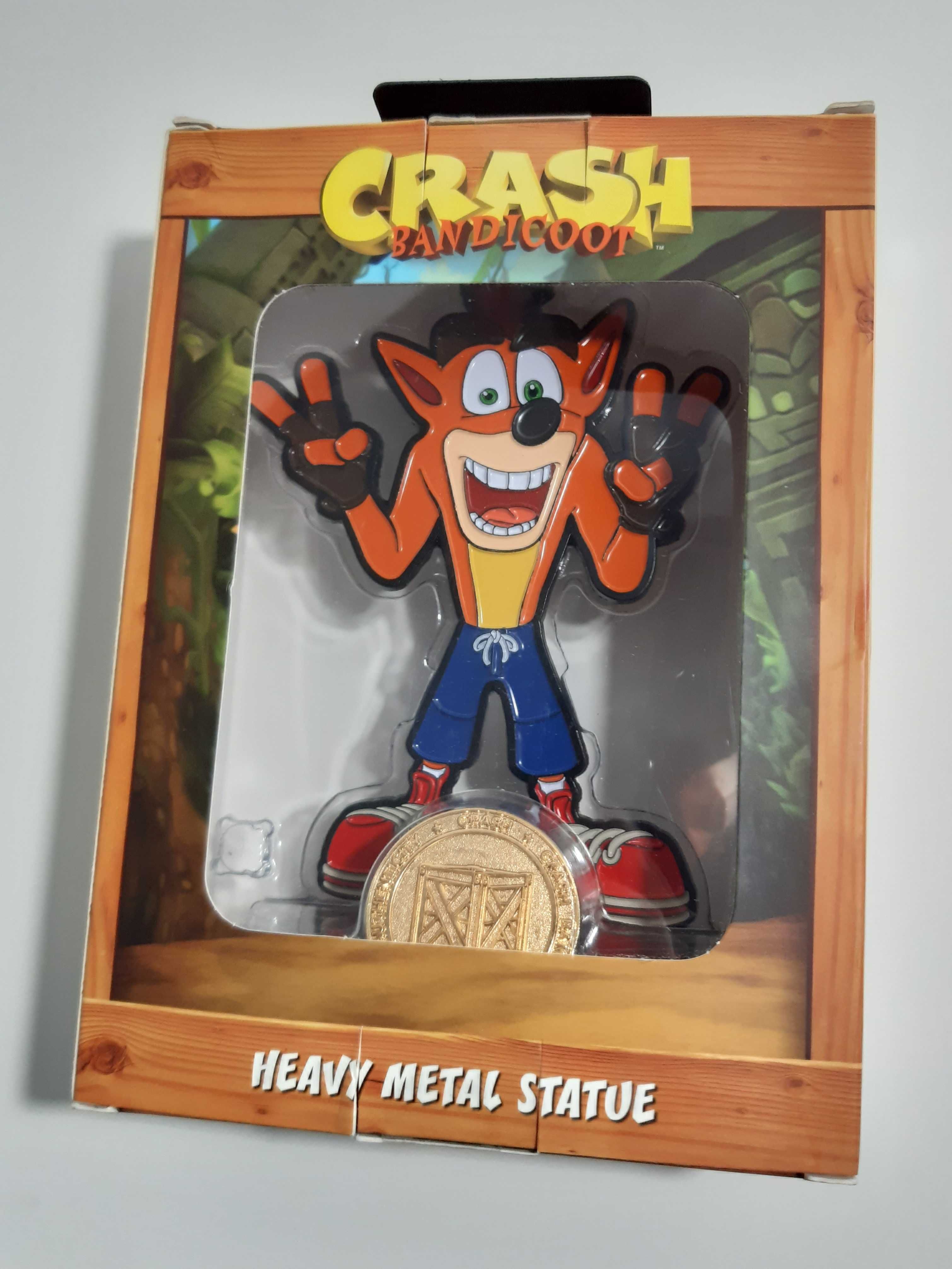 Estátua de metal Crash Bandicoot (Colecionador, Activision, PowerA)