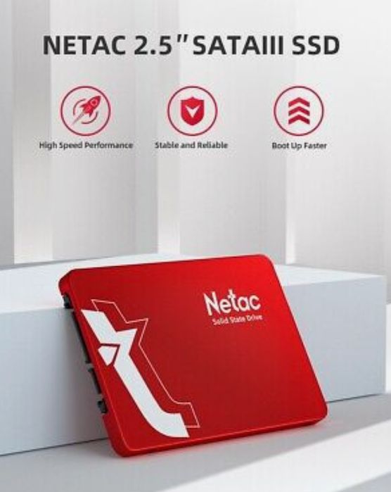 Накопичувач SSD Netac SA100 128 Gb SATA III 2,5" RED